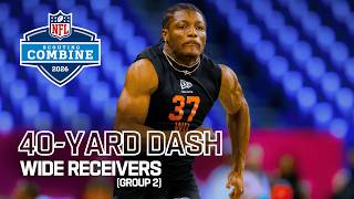 Wide Receivers Run the 40-Yard Dash at 2026 NFL Combine | Group 2
