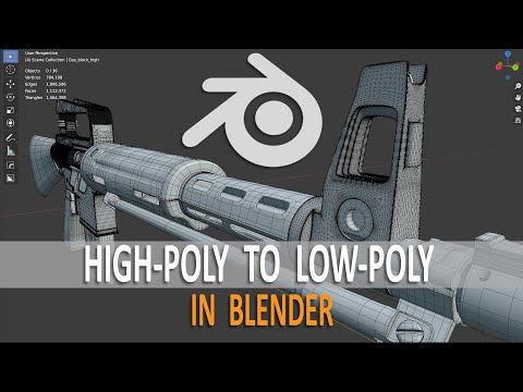 How I Model From High-poly to Low-poly in Blender