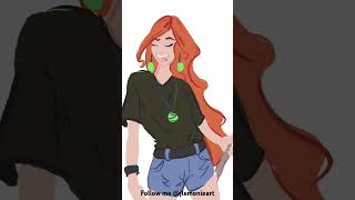 Modern witch. This is a timelapse for #characterdesignchallenge