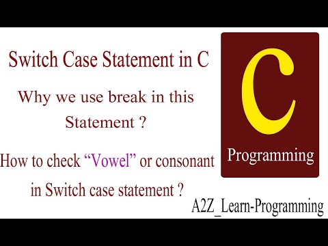 Switch statement in C programming | What is switch case? | C Programming switch case statement
