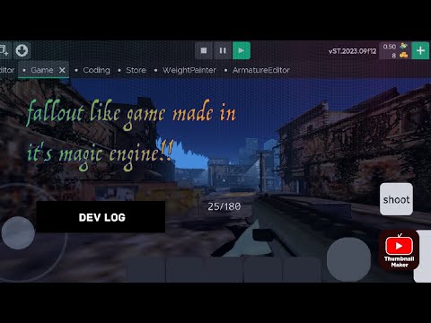 (devlog) it's magic engine fallout like game in the development. enjoy
