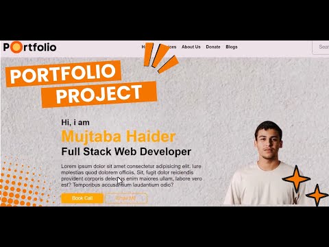 How to make Portfolio Website Using Html & CSS in Urdu/ Hindi