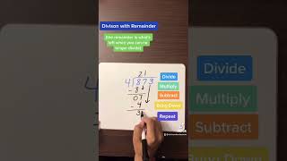 Division (with remainder) #mathlesson #division #remainder #teachersofyoutube #longdivision