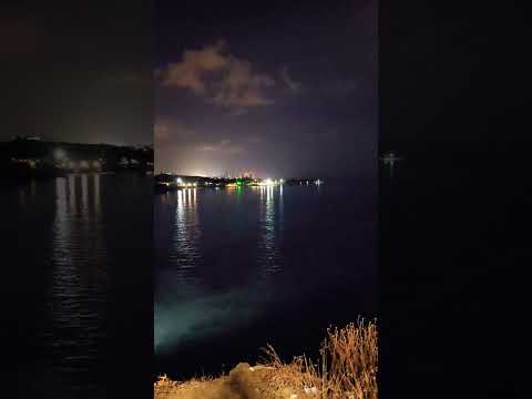 Moonlight, sea, water, landscape, sky
