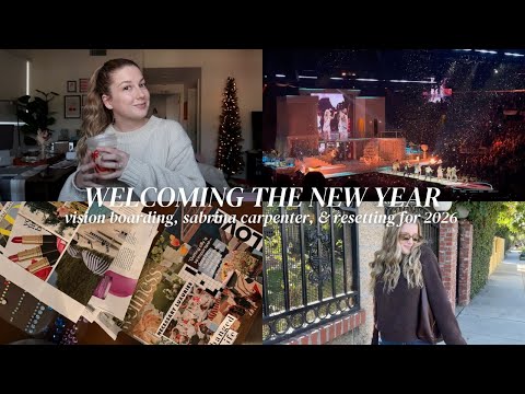 WEEKLY VLOG: vision boarding, sabrina carpenter, & resetting for the new year