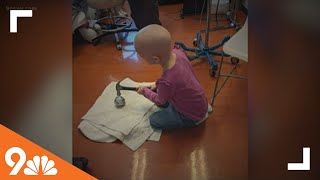 Creative arts therapy helping young cancer patients