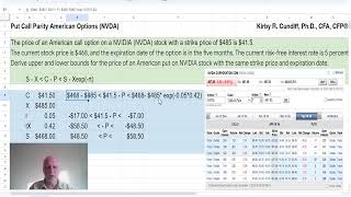 Put-Call Parity for American Options (Hull, Properties of Stock Options)