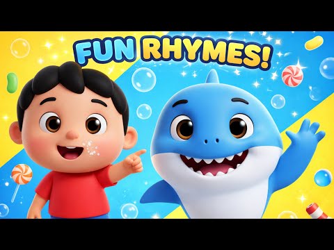 Baby Shark and Johny Johny Yes Papa | Fun Kids Rhymes Song | 3D Cartoon Nursery Rhymes for Children