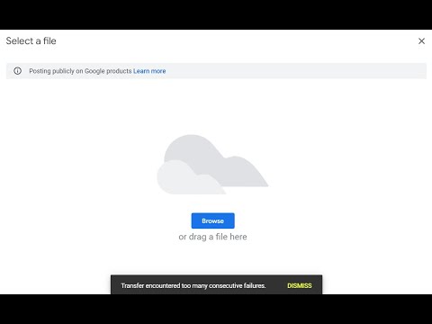 Fixing "transfer encountered too many consecutive failures" error in gmb posts| google my business