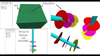 Modeling of Helical Piles using FLAC3D 7.0