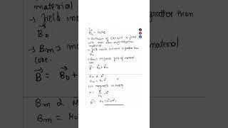 60sec me concept class 12 physics chapter 5 relation between M and H #shorts