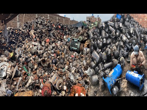 Incredible Copper Recycling Process From Old Motor Compressor | How Ac Compressor recycling process
