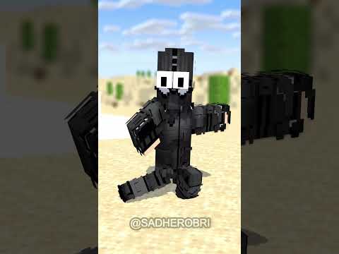 HELP Herobrine Draw BLACK SPIDERMAN Challenge (Bones - Imagine Dragons) #minecraftanimation #shorts