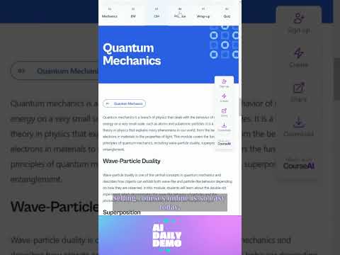 Create Professional Courses in a Click with Course AI