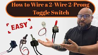 How to Wire a 2-Wire 2-Prong Toggle Switch | Simple On/Off Guide