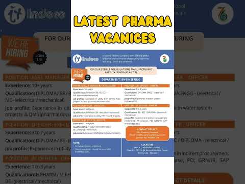 Jobs....Interviews .....Latest pharma vacancies [ Apply Fast ] 3  #shorts