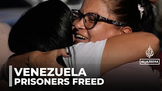 Venezuela releases political prisoners: Family members gathered outside prisons in Caracas