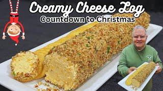 Creamy Cheese Log-Just in time for Christmas Eve or New Year’s Eve Celebrations -  So easy to make! 