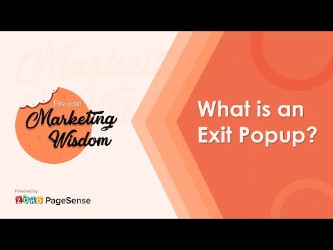 What is an Exit Popup?