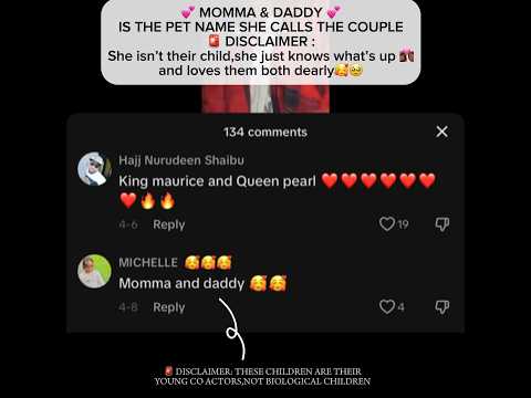CUTE 💕 Maurice & Pearl will make great parents 😍 #mauricesam #pearlwats #couple #love
