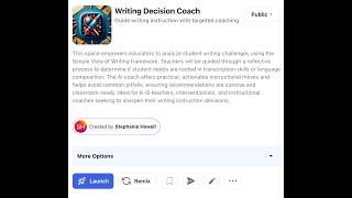 Writing Decision Coach