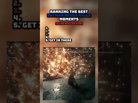 Ranking Batman Never Kills Moments 🦇