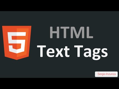 FSDI 2 - HTML Text tags  [Class 101]