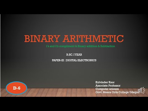 Binary Arithmetic : Addition & subtraction