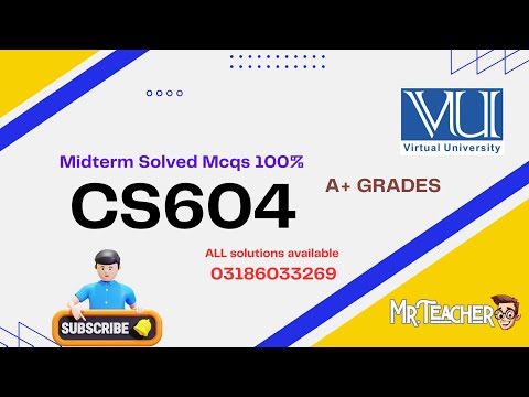 CS604 Most Repeated MCQs |  Virtual University of Pakistan