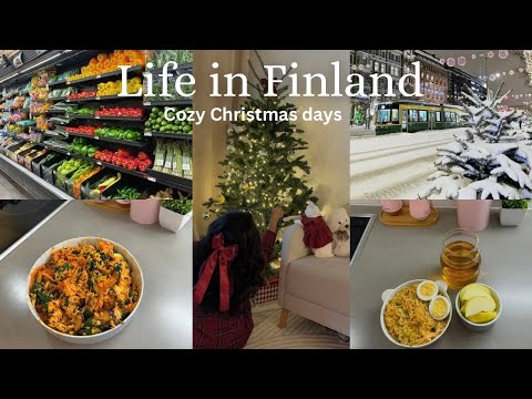 Days in my life in Finland | Living alone diaries | Cozy Christmas | Cooking | life of an introvert