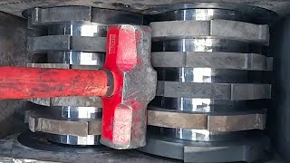 Hard Steel vs Crusher, Shredding Scrap metal