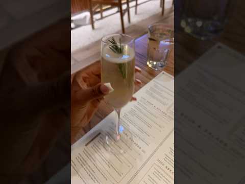 rosemary in the french 75 was top tier ✨🥂 #solodate #luxury #luxurylifestyle #shorts