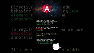 What is @Directives in Angular?#shorts #angular #typescript #javascript #angularjs #technology