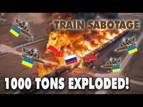 Ukraine Planted Mines on Railway – Flipped Russian Train – Then Blew Up 1000 Tons of Diesel