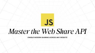 Build Native Share in Your Website with Web Share API (Modern JS)