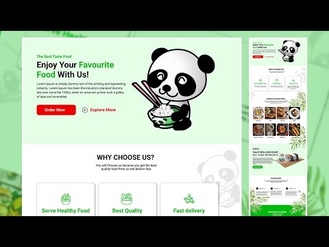 UI Design in FIGMA | Food Website UI Design in FIGMA