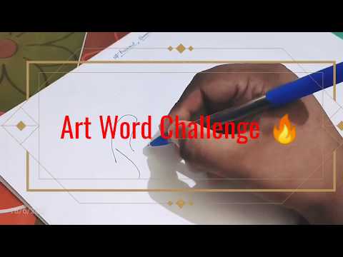 Creative Fire Art Challenge with Ball Pen / Writing // Prashant Sharma