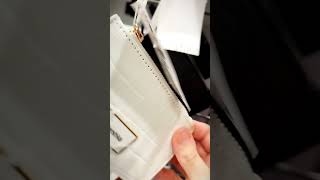 BERSHKA 🤍cute little white wallet✨ jan24 ⭐#shopping #accessory#business