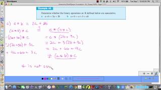 Binary Operations - Associative Law