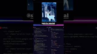 Created Deer Shadow | HTML | CSS | JS | #ai #coding #shortsfeed #shorts #youtubeshorts
