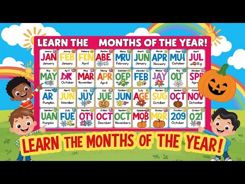 Learn Months of the Year for Kids | Fun and Easy Learning | Educational Video With Choco Kids Learn