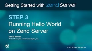 Step 3 : Running a Hello World Script