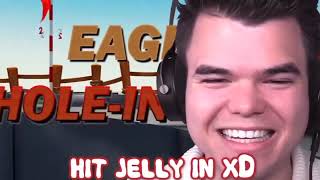 JELLY turning on GOD MODE in GOLF IT! (happy birthday Jelly)