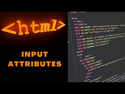 23. HTML Input Attributes