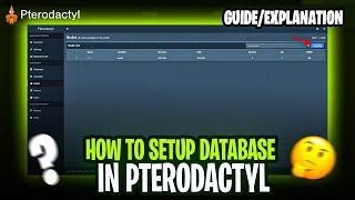How to set up a database in Pterodactyl Panel 2024 Tutorial