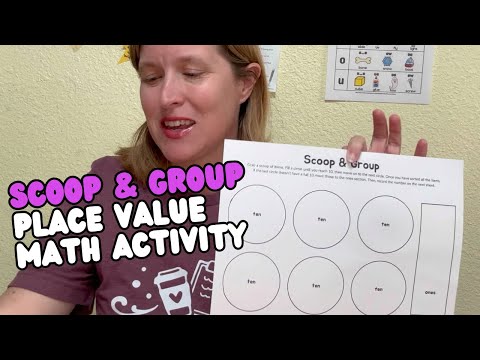 Scoop & Group - Place Value Math Activity for kids
