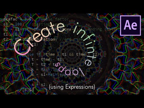 Create BEAUTIFUL Psychedelic Infinite Loops using Expressions | After Effects Tutorial