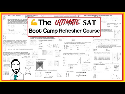 💪The ULTIMATE SAT Math Last Minute Cram Boot Camp Refresher Course!!! | Topic-by-Topic BREAKDOWN