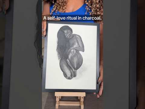 Why does charcoal feel like therapy? #artreveal  #myart #myartistlife