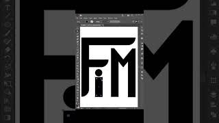 Modern FiM logo design | Adobe illustrator tutorial #shorts #viral #logo